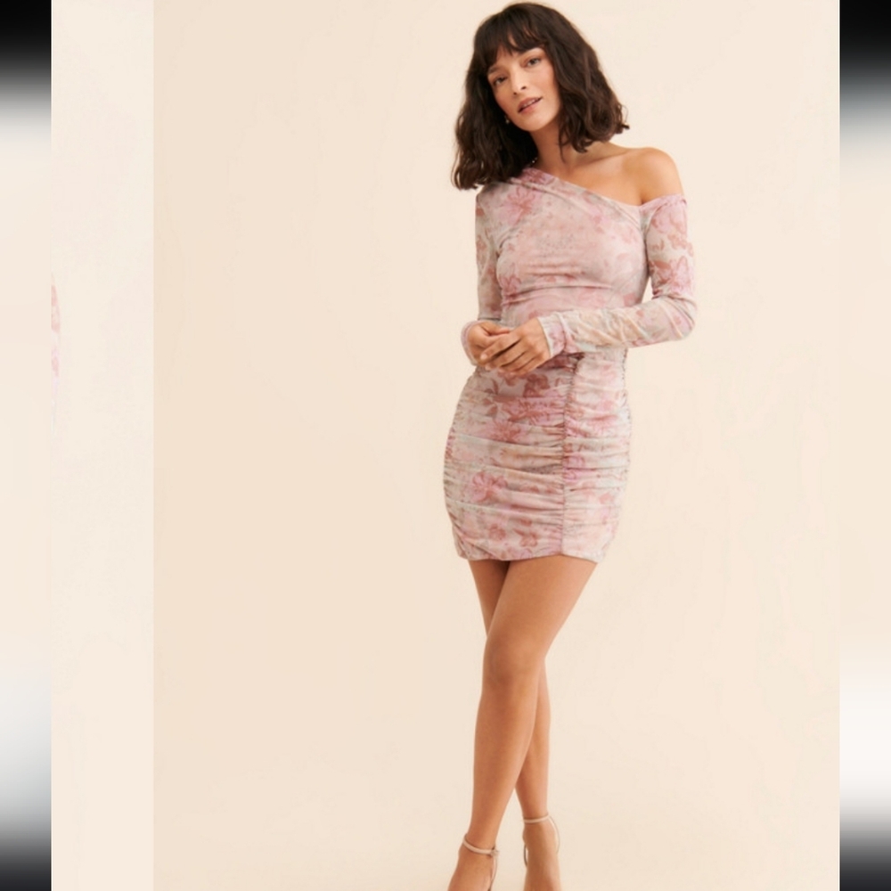Free People Pink Chloe Mini  Dress